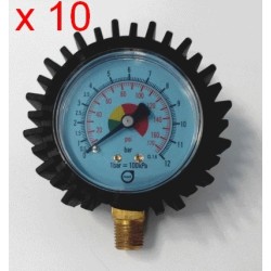 10 pcs Tyre pressure gauge with protection