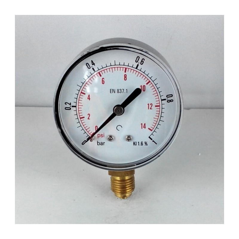 Manometro 1 Bar diametro dn 63mm radiale Manometro 1 Bar diametro dn 63mm radiale