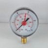 Dry pressure gauge 25 Bar diameter dn 63mm  bottom