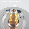 Vuotometro glicerina -1 Bar diametro dn 63mm radiale