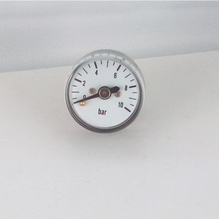 Dry pressure gauge 10 bar diameter dn 25mm back
