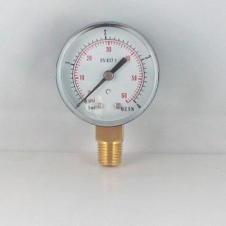 Dry pressure gauge 4 Bar diameter dn 50mm  connection