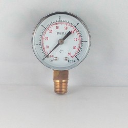 Dry pressure gauge 6 Bar diameter dn 50mm  connection