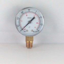 Dry pressure gauge 16 Bar diameter dn 50mm  connection