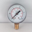 Dry pressure gauge 2,5 Bar diameter dn 40mm bottom