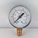 Dry pressure gauge 10 Bar diameter dn 40mm bottom