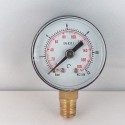 Dry pressure gauge 12 Bar diameter dn 40mm bottom