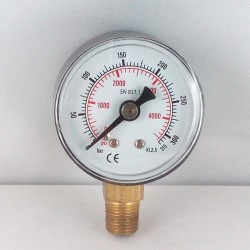 Dry pressure gauge 315 Bar diameter dn 40mm bottom
