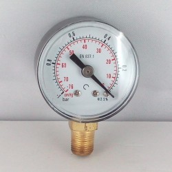 Dry vacuum gauge -1 Bar diameter dn 40mm bottom