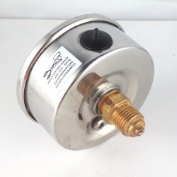 Glycerine filled vacuum gauge -1+9 Bar diameter dn 63mm back