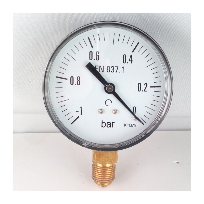 Vuotometro -1 Bar diametro dn 80mm attacco radiale