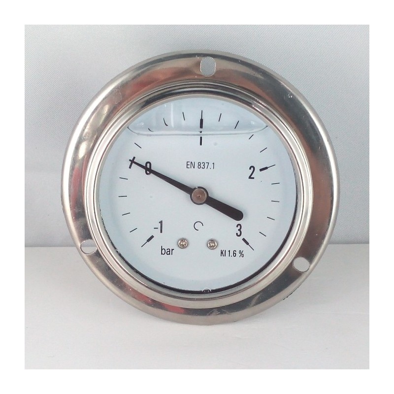 -1+3 glycerine filled compound gauge flanged Bar diameter dn 63mm -1+3 glycerine filled compound gauge flanged Bar diameter dn 63mm