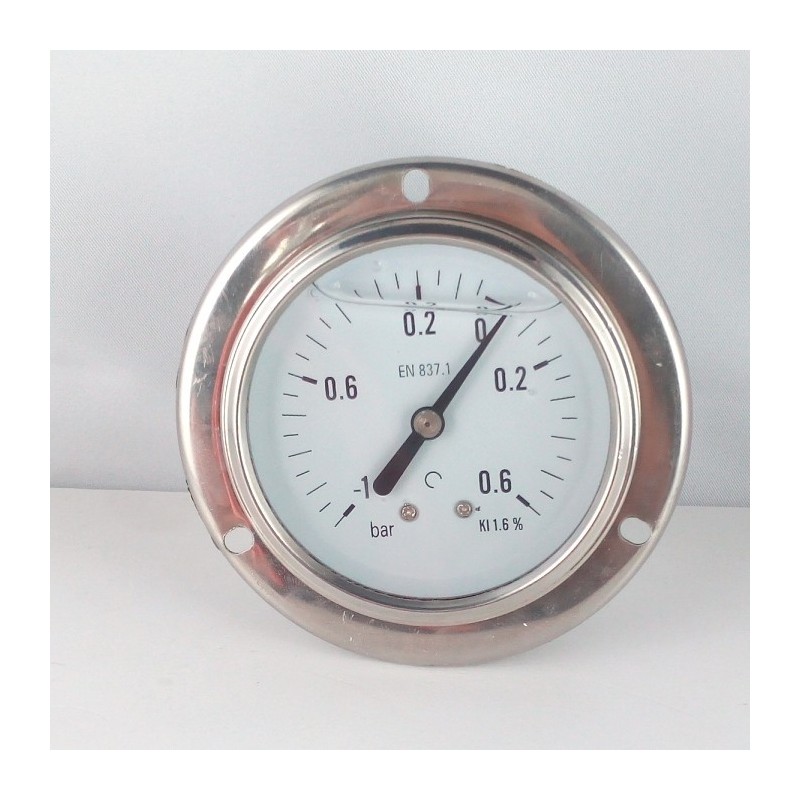 -1+0,6 Bar glycerine filled compound gauge flanged diameter dn 63mm
