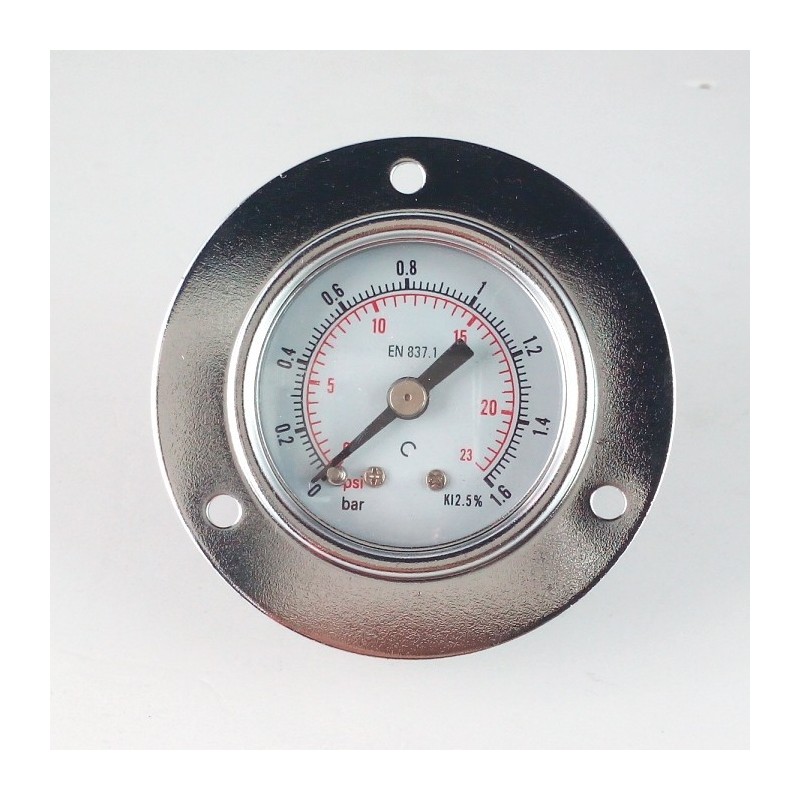 Manometro 1,6 Bar diametro dn 40mm con flangia Manometro 1,6 Bar diametro dn 40mm con flangia
