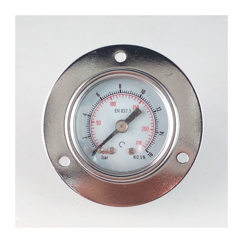 Manometro 16 Bar diametro dn 40mm con flangia Manometro 16 Bar diametro dn 40mm con flangia