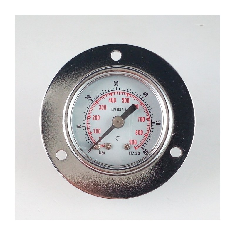 Manometro 60 Bar diametro dn 40mm con flangia Manometro 60 Bar diametro dn 40mm con flangia