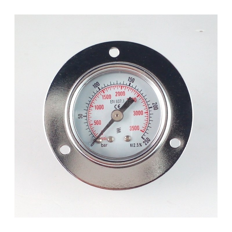 Dry pressure gauge 250 Bar diameter dn 40mm front flange Dry pressure gauge 250 Bar diameter dn 40mm front flange