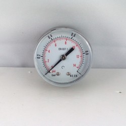 Dry pressure gauge 1 Bar diameter dn 50mm back 1/4"Bsp