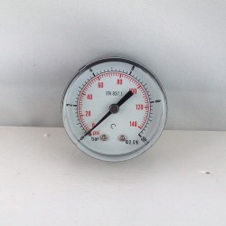 Dry pressure gauge 10 Bar diameter dn 50mm back 1/4"Bsp