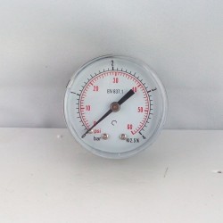 Dry pressure gauge 4 Bar diameter dn 50mm back 1/8"Bsp