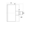 Dry vacuum gauge -1 Bar diameter dn 50mm back 1/8"Bsp