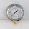 1 Bar glycerine filled pressure gauge 63 wall flange dn 63mm