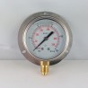 25 Bar glycerine filled pressure gauge 63 wall flange dn 63mm
