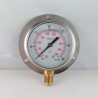60 Bar glycerine filled pressure gauge 63 wall flange dn 63mm