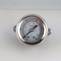 Dry pressure gauge 1 Bar diameter dn 40mm u-clamp