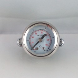 Dry pressure gauge 10 Bar diameter dn 40mm u-clamp