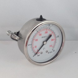 12 Bar glycerine filled pressure gauge u-clamp diameter dn 63mm