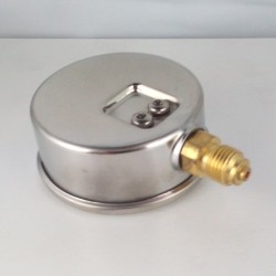 Glycerine filled pressure gauge -1+15 Bar diameter dn 63mm bottom
