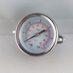 Dry pressure gauge 12 Bar diameter dn 50mm u-clamp