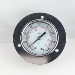 Dry pressure gauge 1,6 Bar diameter dn 50mm front flange