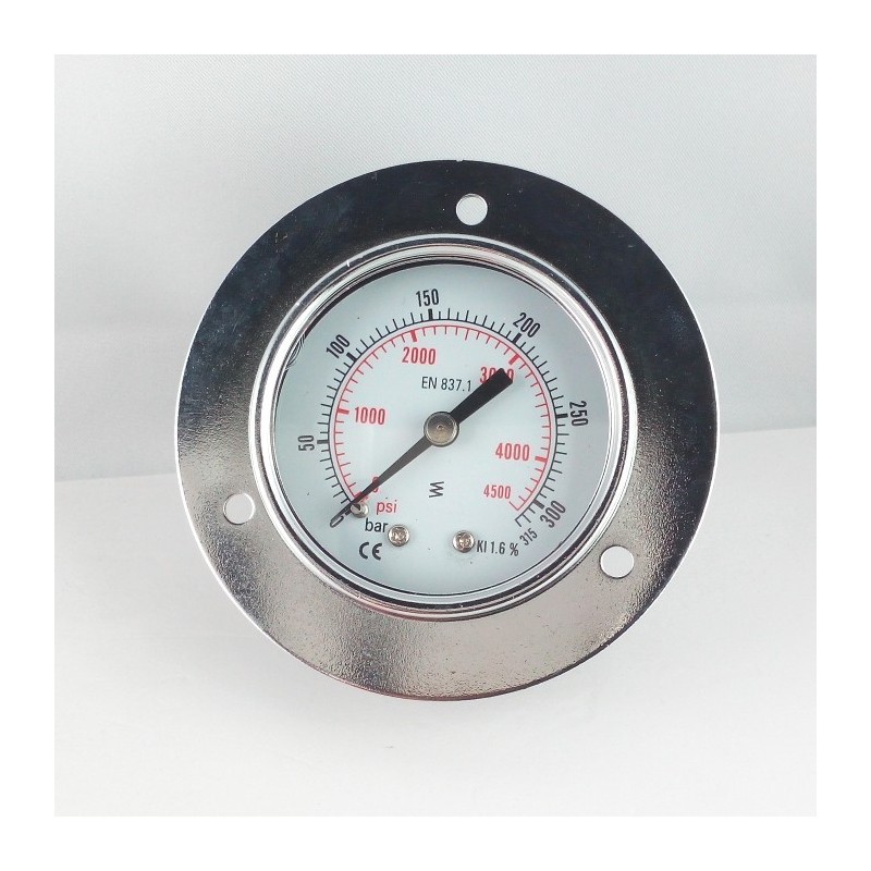 Dry pressure gauge 315 Bar diameter dn 50mm front flange