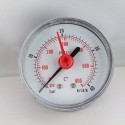 Dry pressure gauge 40 Bar diameter dn 63mm back