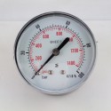 Dry pressure gauge 100 Bar diameter dn 63mm back