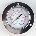 Dry pressure gauge 25 Bar diameter dn 63mm front flange