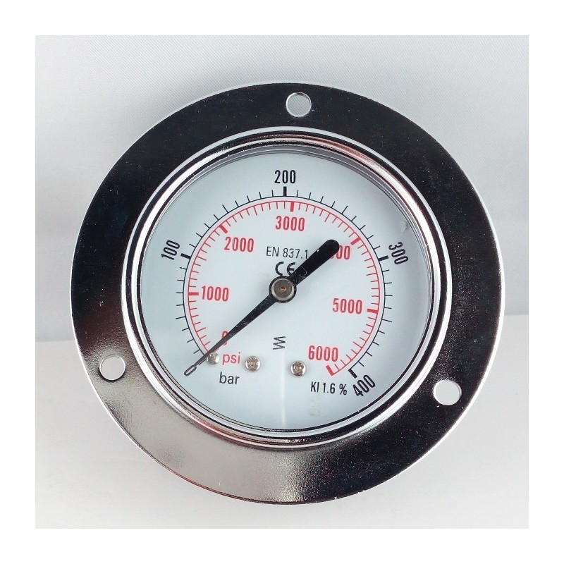 Dry pressure gauge 400 Bar diameter dn 63mm front flange Dry pressure gauge 400 Bar diameter dn 63mm front flange