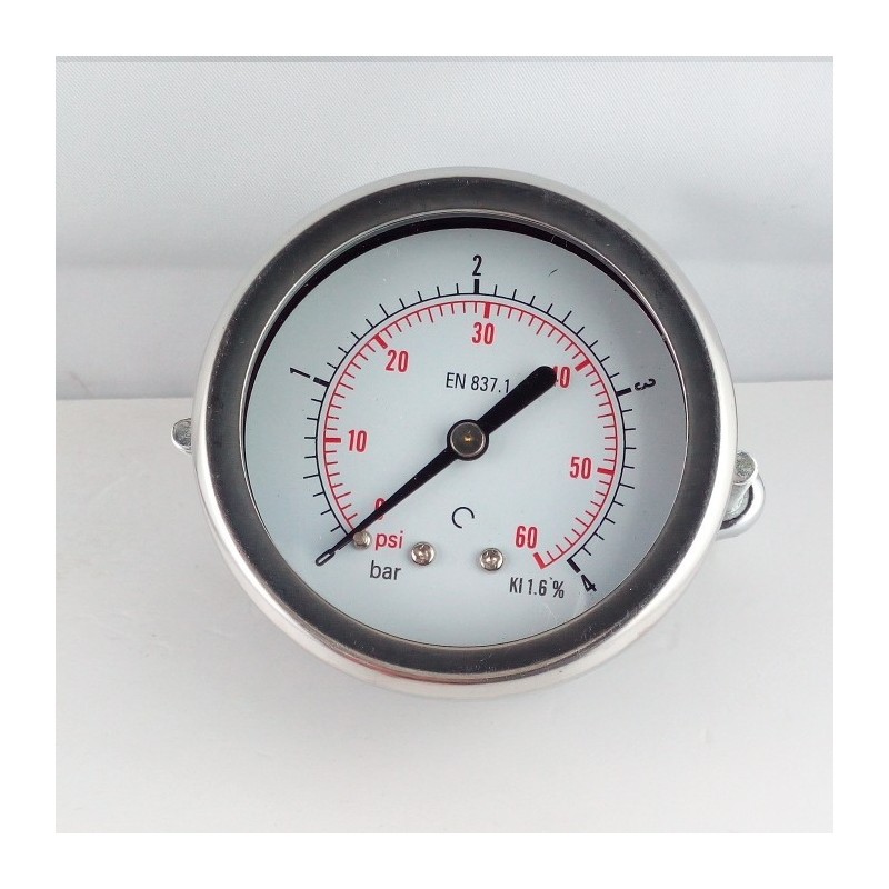 Dry pressure gauge 4 Bar diameter dn 63mm u-clamp Dry pressure gauge 4 Bar diameter dn 63mm u-clamp
