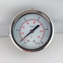 Dry pressure gauge 10 Bar diameter dn 63mm u-clamp