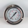 Glycerine filled pressure gauge 16 Bar flange dn 50mm back
