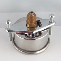 Glycerine filled pressure gauge 100 Bar diameter dn 50mm u-clamp