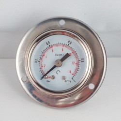 Manometro glicerina 1 Bar flangia diametro dn 40mm