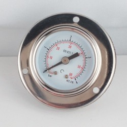 Glycerine filled pressure gauge 4 Bar flange diameter dn 40mm