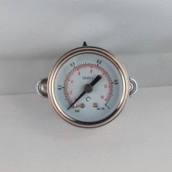 Glycerine filled pressure gauge 1 Bar diameter dn 40mm u-clamp