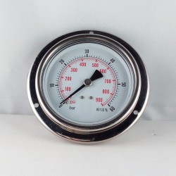 Glycerine filled pressure 60 Bar gauge diameter dn 100mm flange