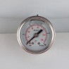 Stainless steel pressure gauge 10 Bar diameter dn 40mm back