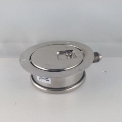 Stainless steel pressure gauge 2,5 Bar diameter dn 63mm bottom