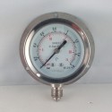Stainless steel pressure gauge 1,6 Bar dn 63mm back flange